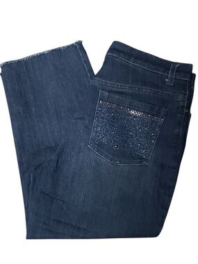 Cut Off Gloria Vanderbilt Amanda Straight Leg Jeans